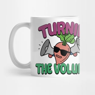 Turnip The Volume Funny Disco Gardening Gift Mug